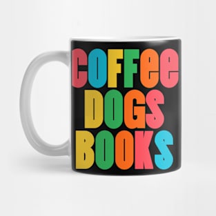 Coffee Dogs Books Mug